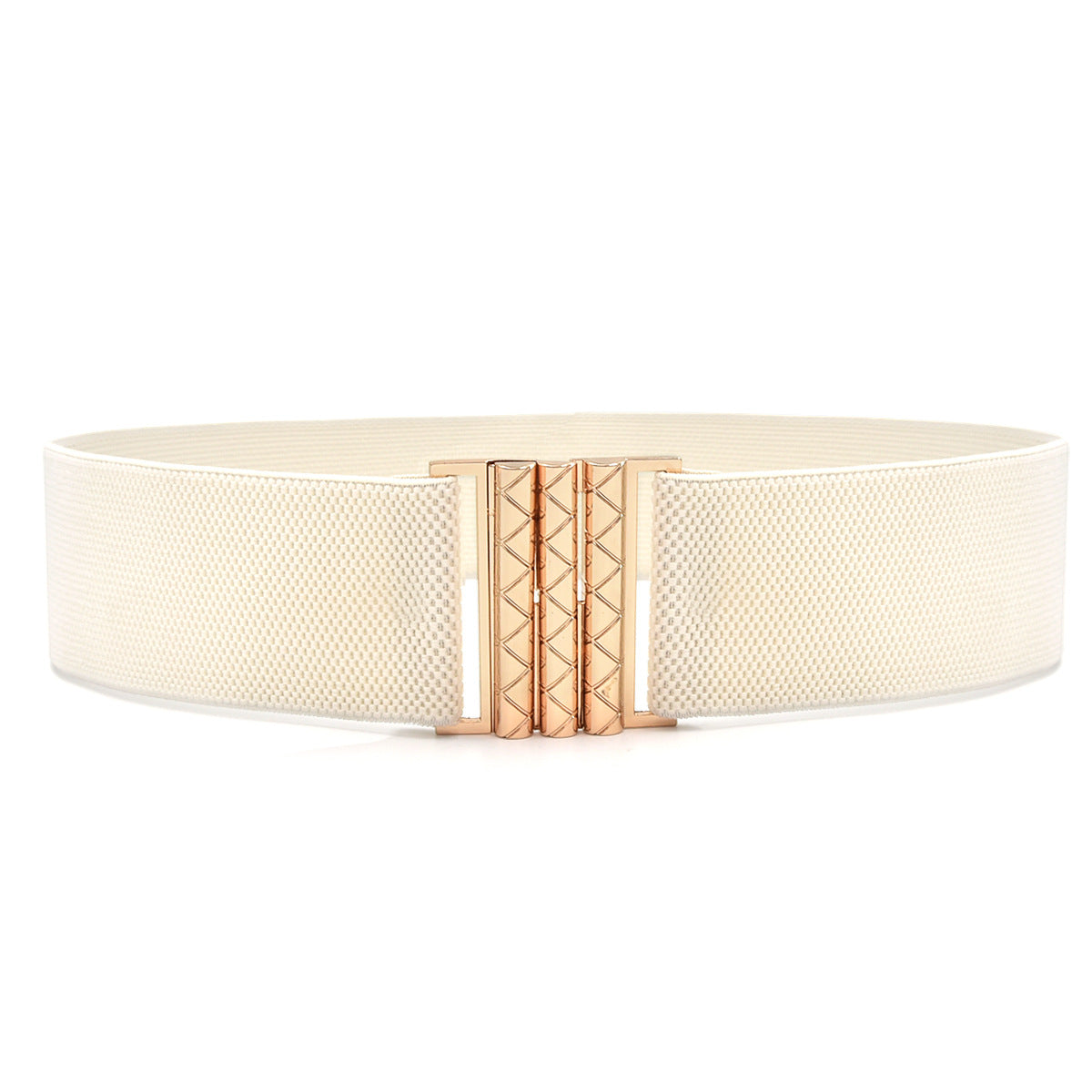 Single circle black slim belt