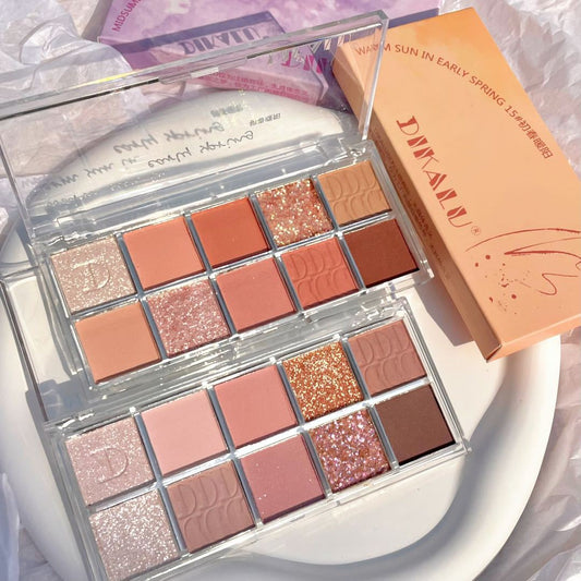 Paleta de sombras de ojos de 10 colores 