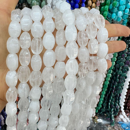 Cristal 28pcs contas de arroz hexagonais 10*14MM contas soltas 
