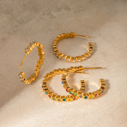 Small Round Diamond Earrings