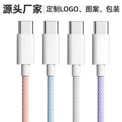 Cable de carga rápida dual tipo C PD de 60 W 