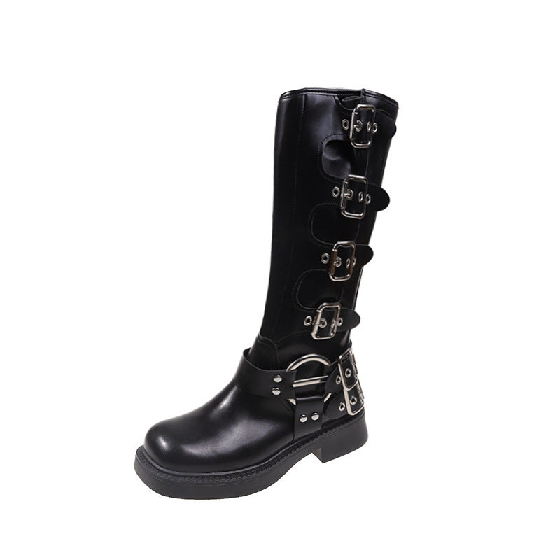 Vintage women's boots with thick heels
