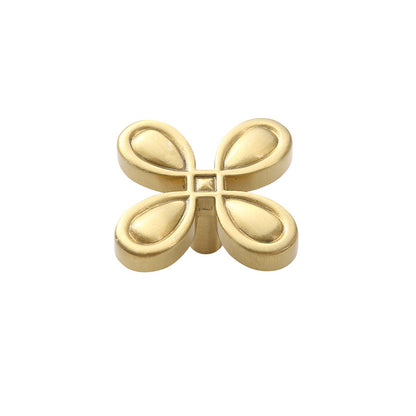 Brass single hole hardware handle