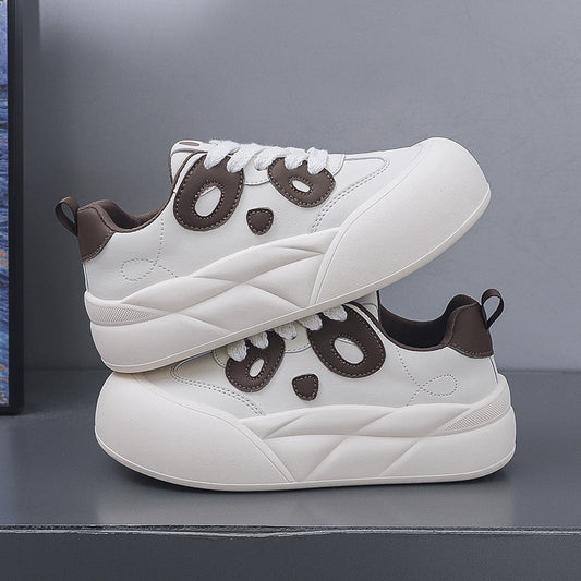 Fashionable and versatile student white sports sneakers