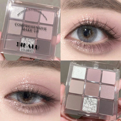 Transparent Nine-Color Acrylic Eyeshadow Palette