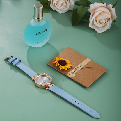 Watch Perfume Greeting Card Personality 3-piece Set