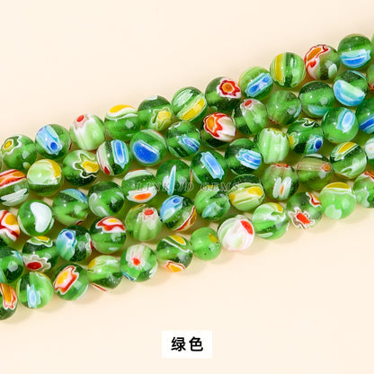 Perlas sueltas de pétalos esmaltados de colores de 6/8/10 mm 