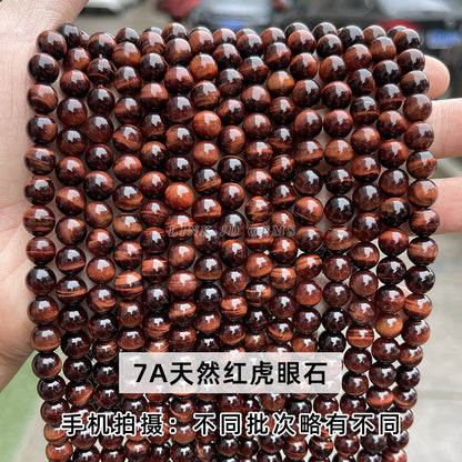 Tiger's eye stone loose beads DIY jewelry accessories