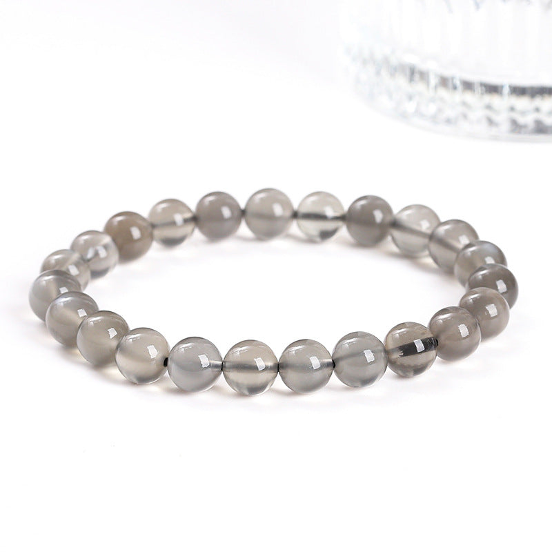 8A Natural Black Moonstone Bracelet