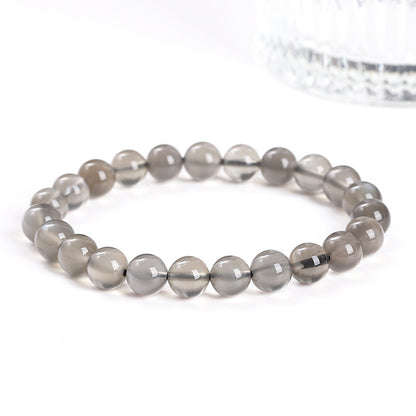 8A Natural Black Moonstone Bracelet