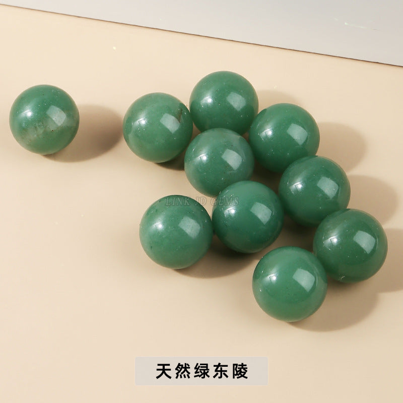 2Cm natural crystal jade loose beads non-porous round beads loose beads