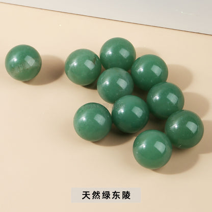 2Cm natural crystal jade loose beads non-porous round beads loose beads