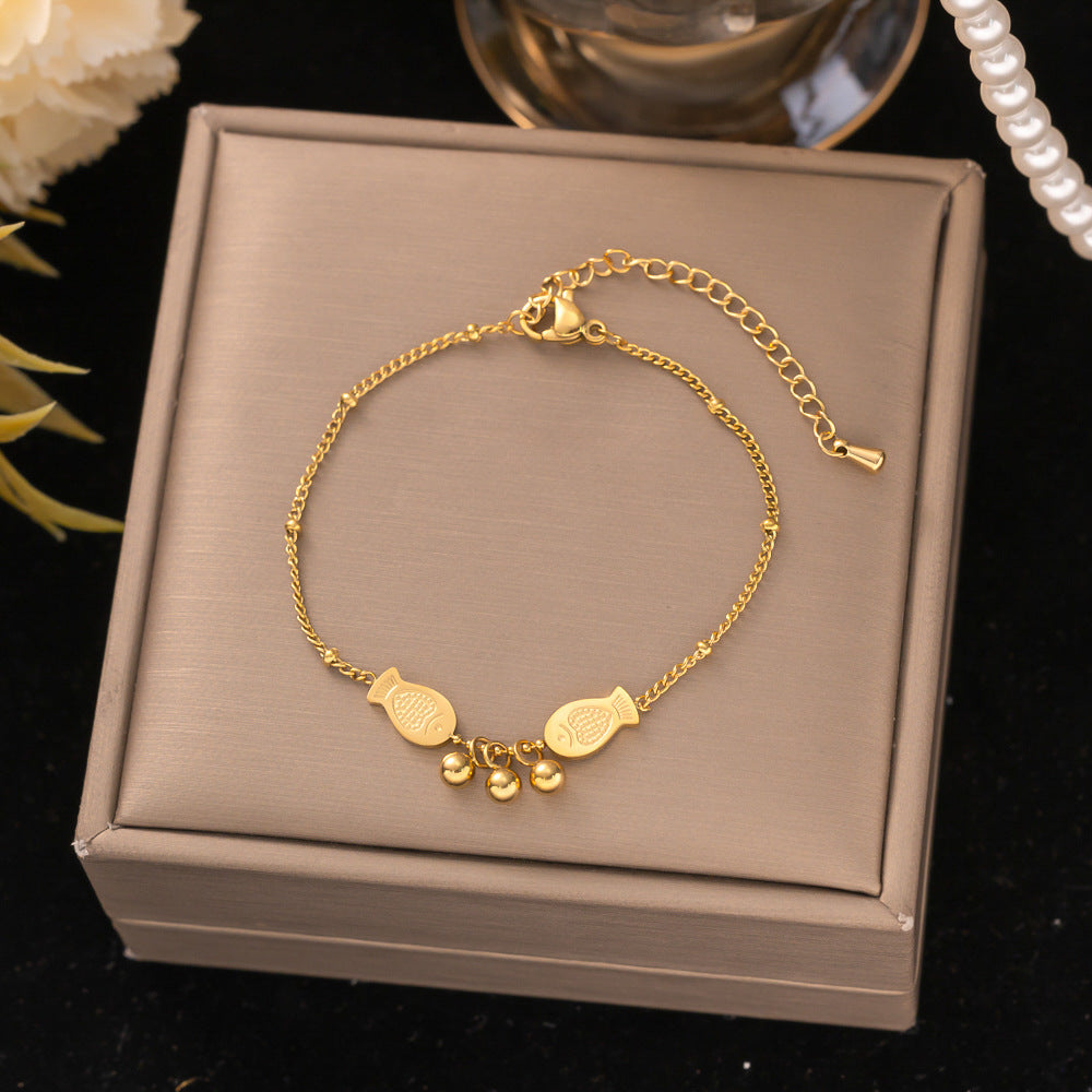 18K Gold Titanium Steel Bracelet