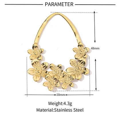 Geometric round love titanium steel pendant accessories