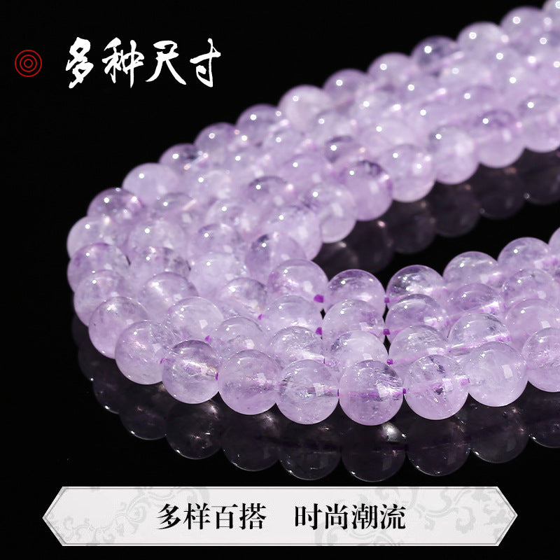 Purple jade loose beads DIY