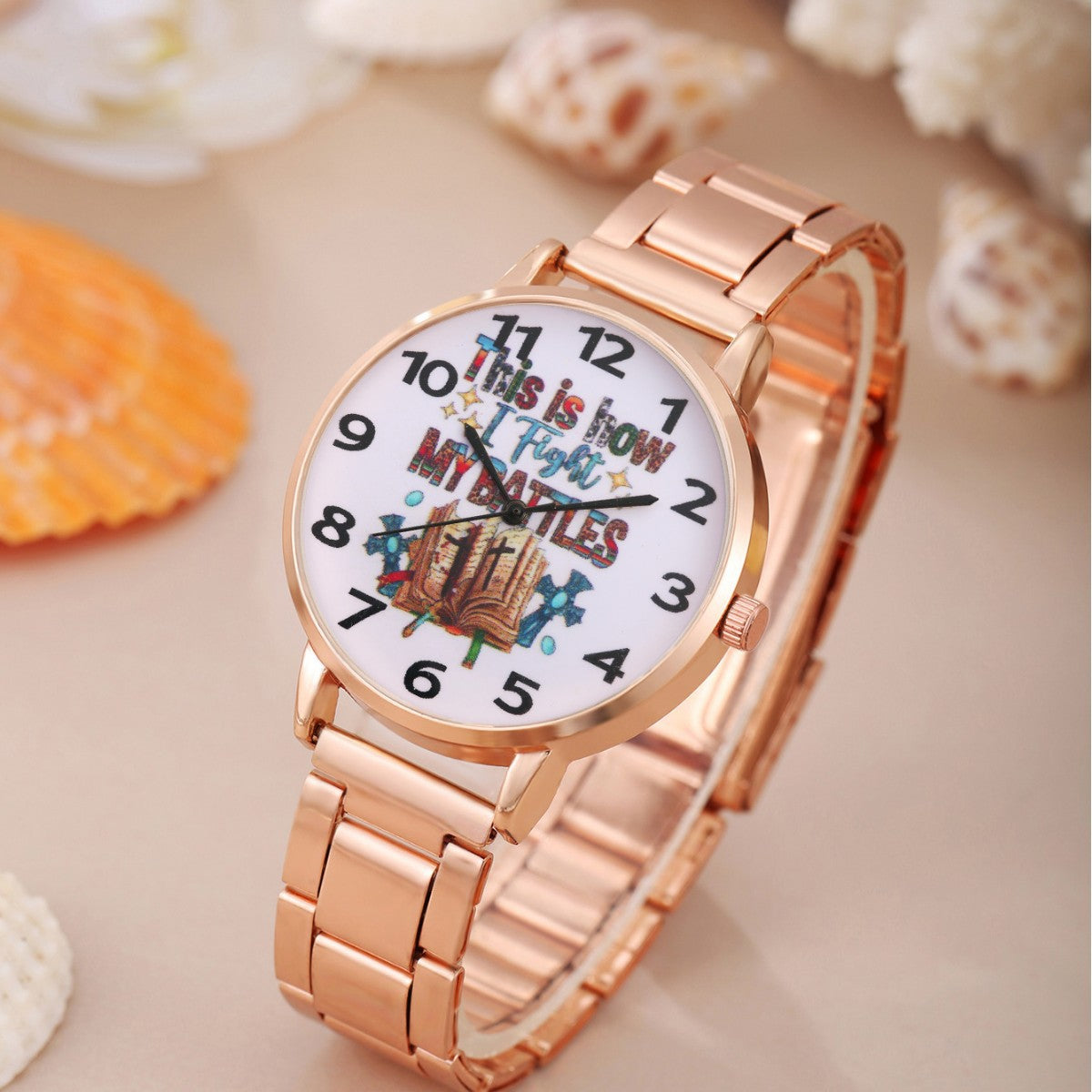 Colored Letter Quartz Watch Bracelet Set