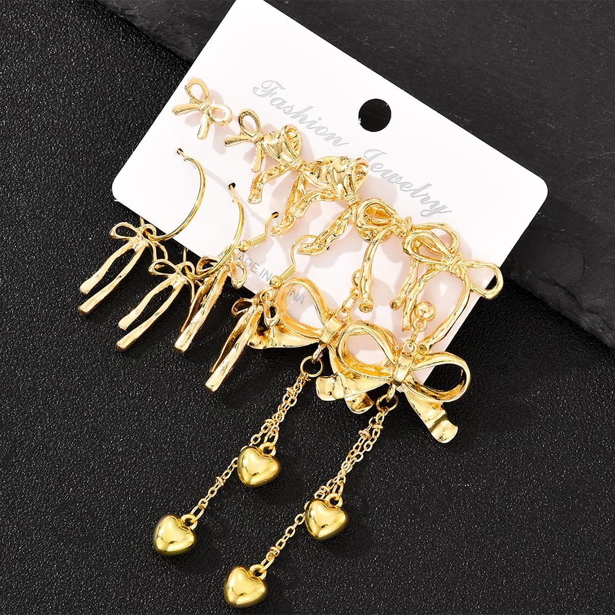 Geometric Bow Earrings