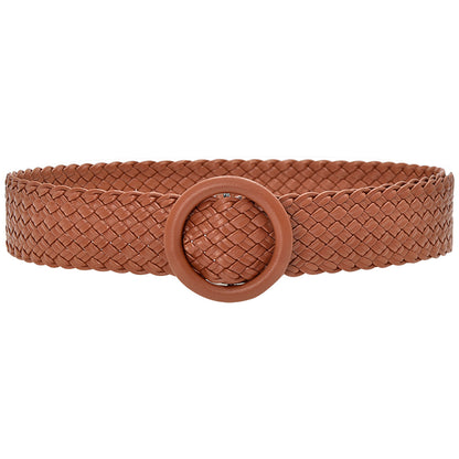 Color braided belt