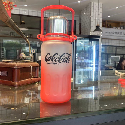 Taza plástica material de la PC con la manija, botella de agua de la pendiente 