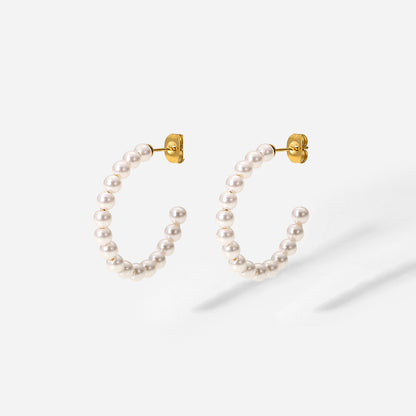 30mm C-shaped earrings