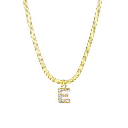 26 English letters necklace copper