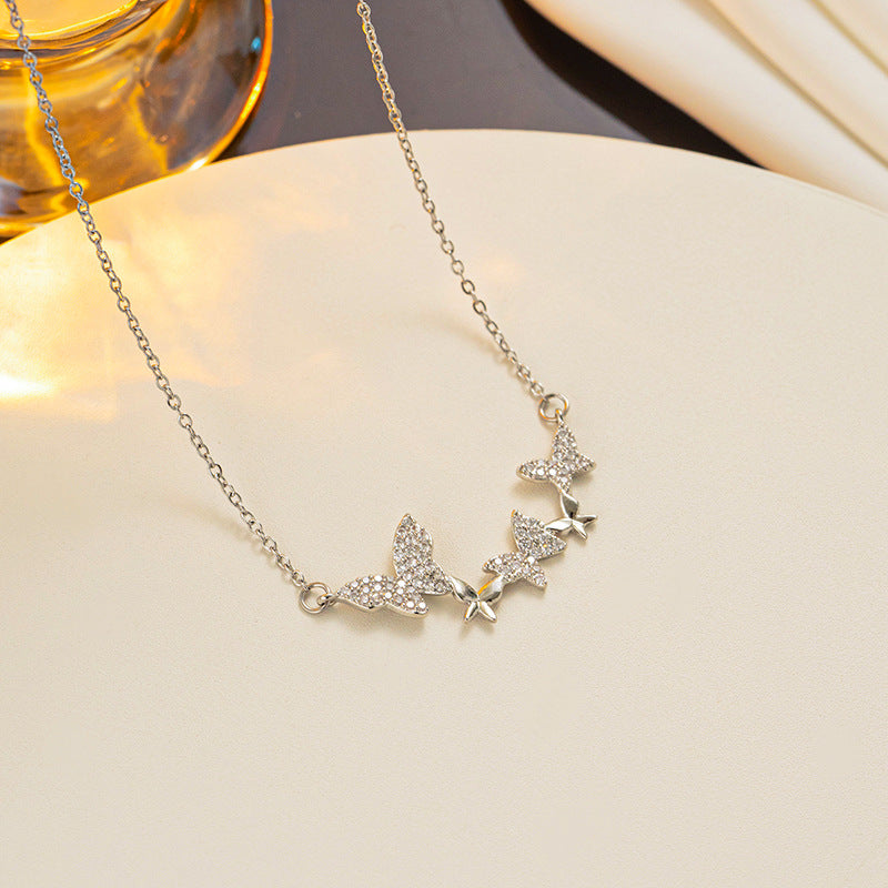 Chic Pendant Wholesale: Butterfly Collarbone Necklace, Ins Style, Elegant & Durable