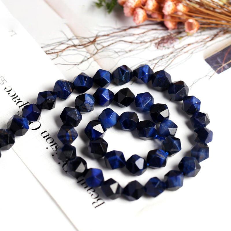 Tiger eye cut rhombus beads loose beads