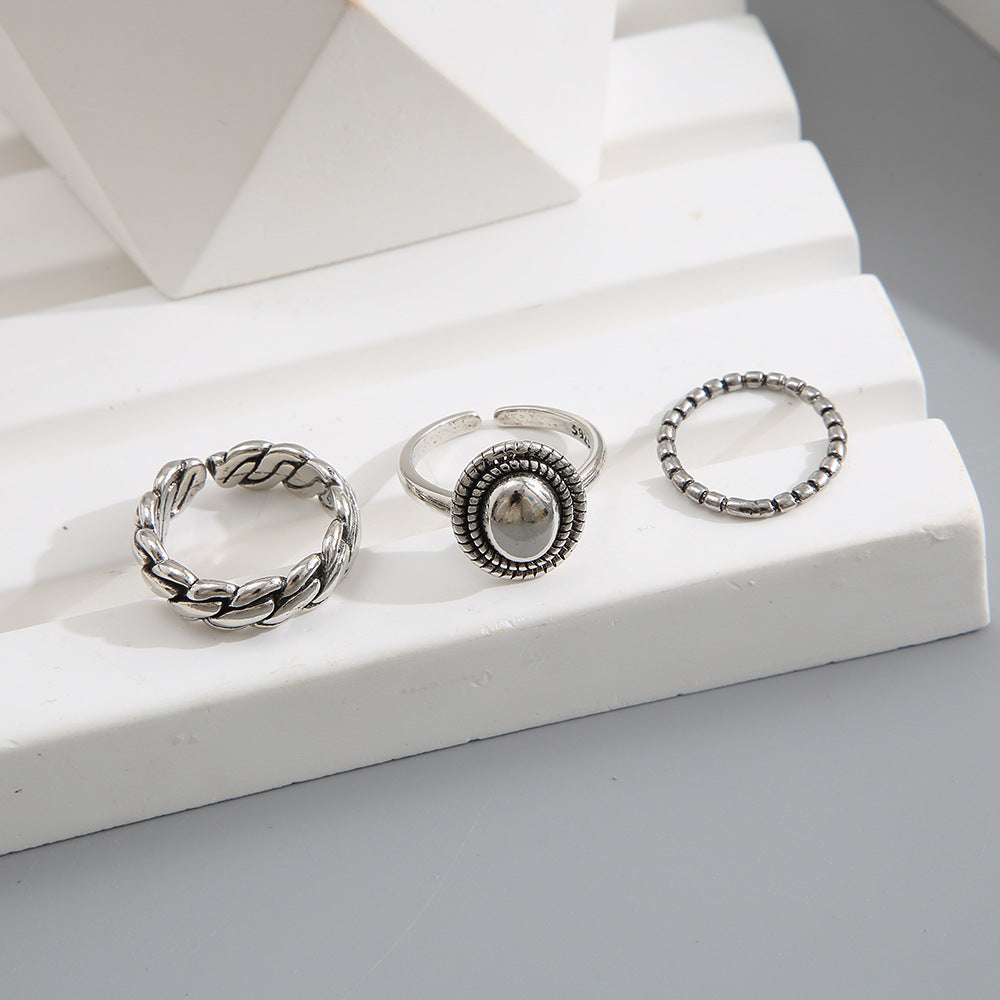 Adjustable Twist Chain Ring Set (3-Piece)