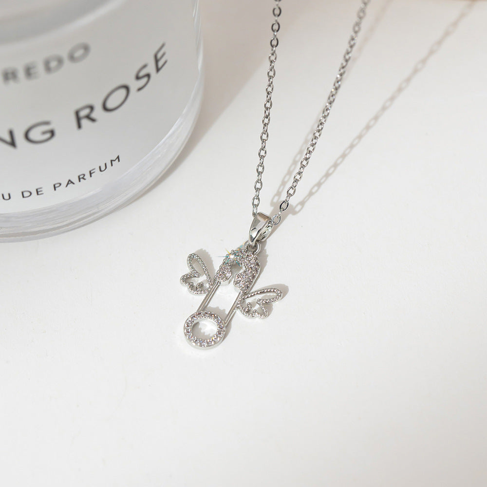 Fashion silver titanium steel necklace