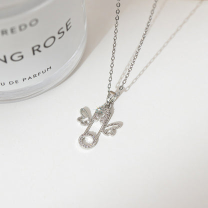 Fashion silver titanium steel necklace