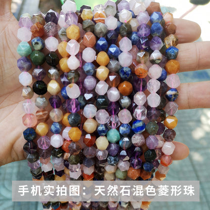 Crystal Diamond Cut Rhombus Beads Loose Beads