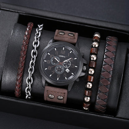 Belt Men's Watch Set