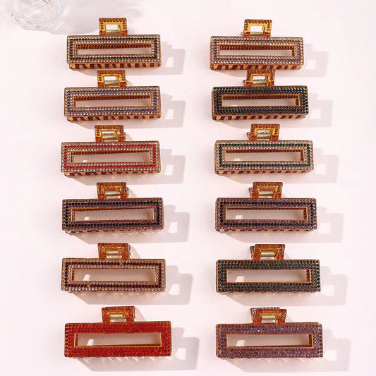Pinza de garra de alta gama coreana con lazo de diamantes de imitación 