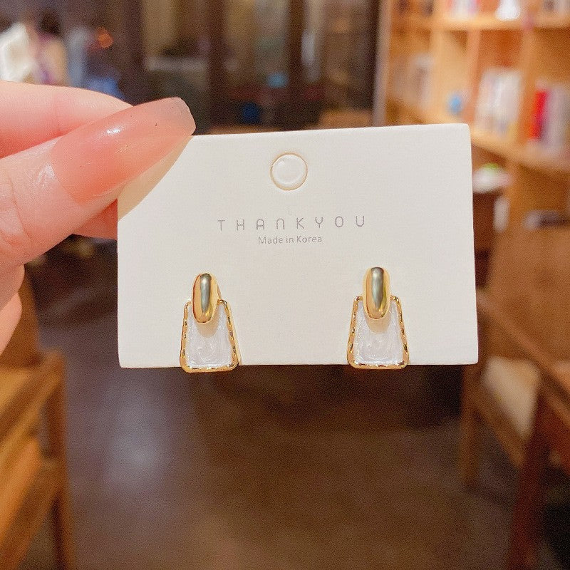 Drip Geometric Stud Earrings