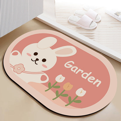 Diatomaceous earth soft mat absorbent mat non-slip quick drying