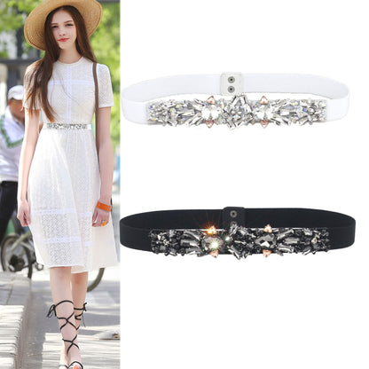 Crystal rhinestone belt fashion