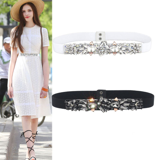 Crystal rhinestone belt fashion