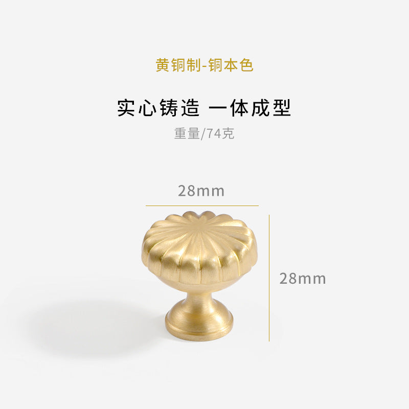 Pumpkin pure brass handle wholesale