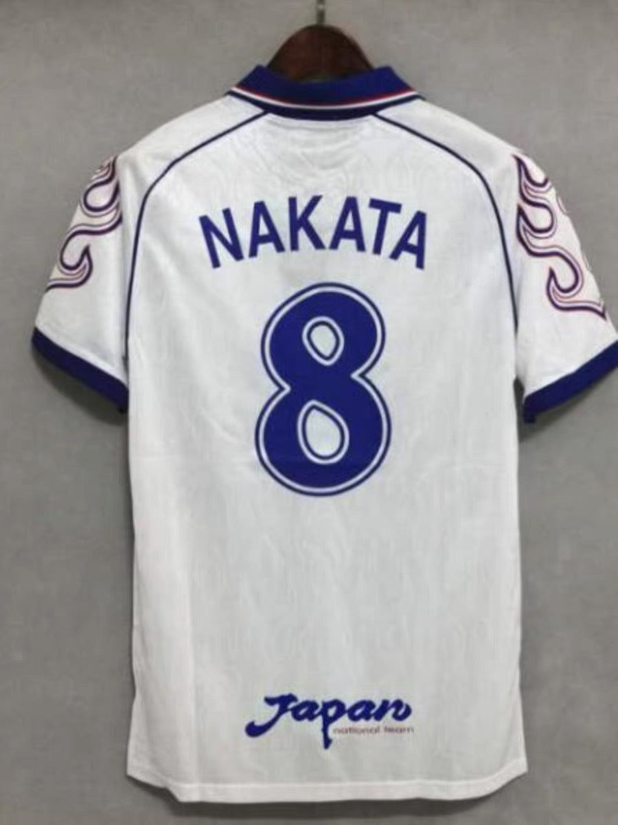 98 Japan World Cup Home Away Retro Nakata 8 Long Short Sleeve