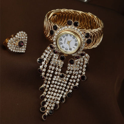 Bracelet watch ring set