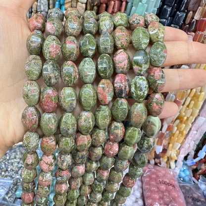 Cristal 28pcs contas de arroz hexagonais 10*14MM contas soltas 