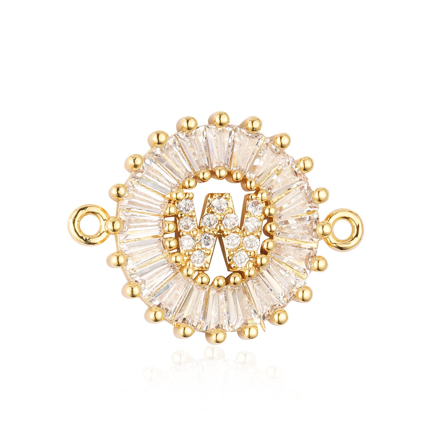 fashion 26 English letters copper zircon pendant