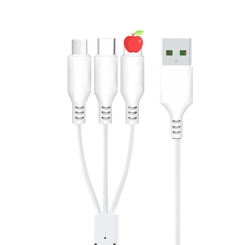 Cable de carga rápida 2A 3 en 1 de PVC 