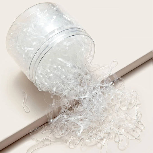 1500 bandas de goma transparentes 
