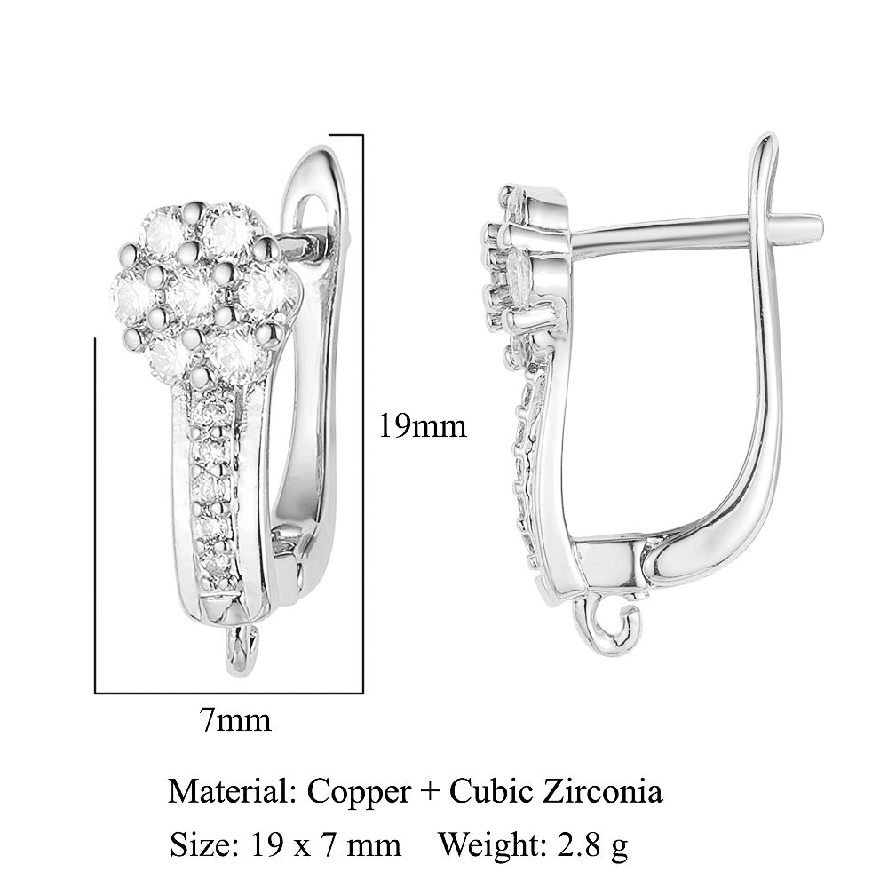 Round shell women's ear buckle