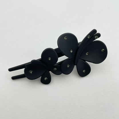 Frosted Rhinestone Flower Hairpin Female