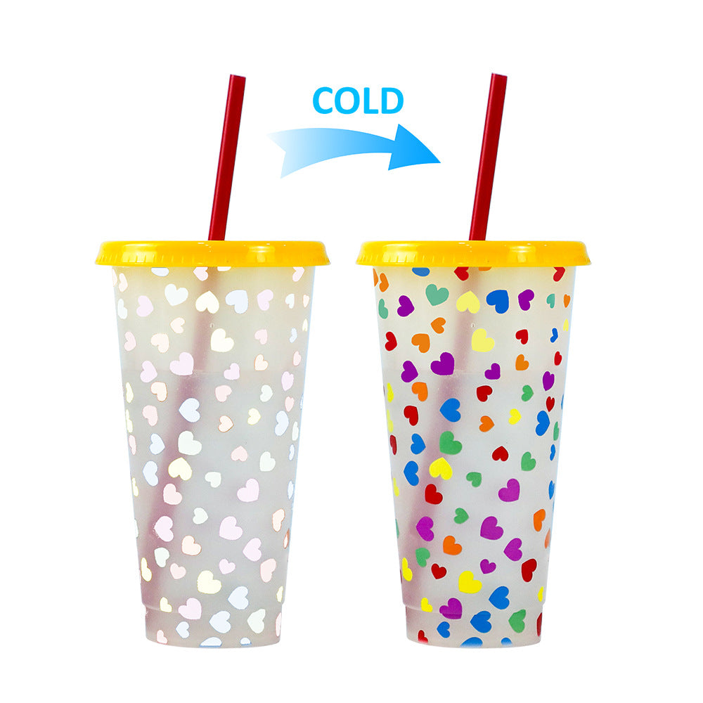 710Ml temperature-sensitive plastic color-changing cup
