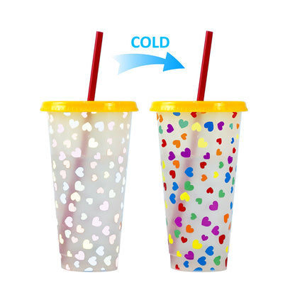 710Ml temperature-sensitive plastic color-changing cup