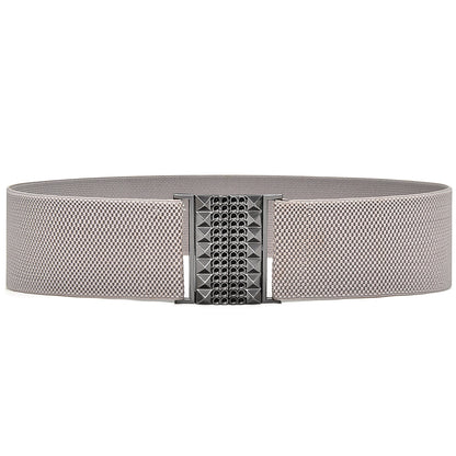 Belt Gold pair buckle elastic belt
