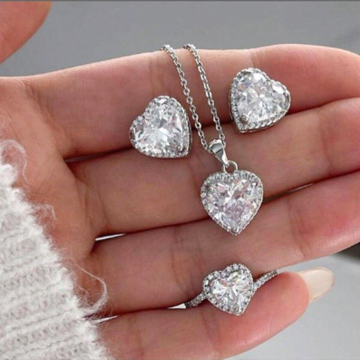 Zircon Love Jewelry Set